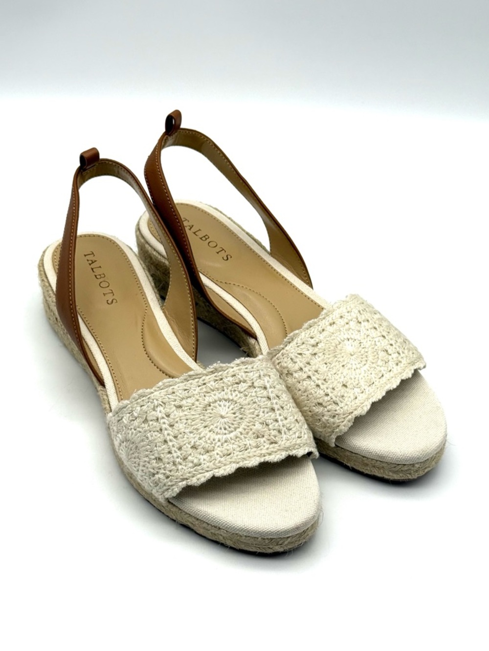 Talbots Pamela Crochet Wedge Sandal 7